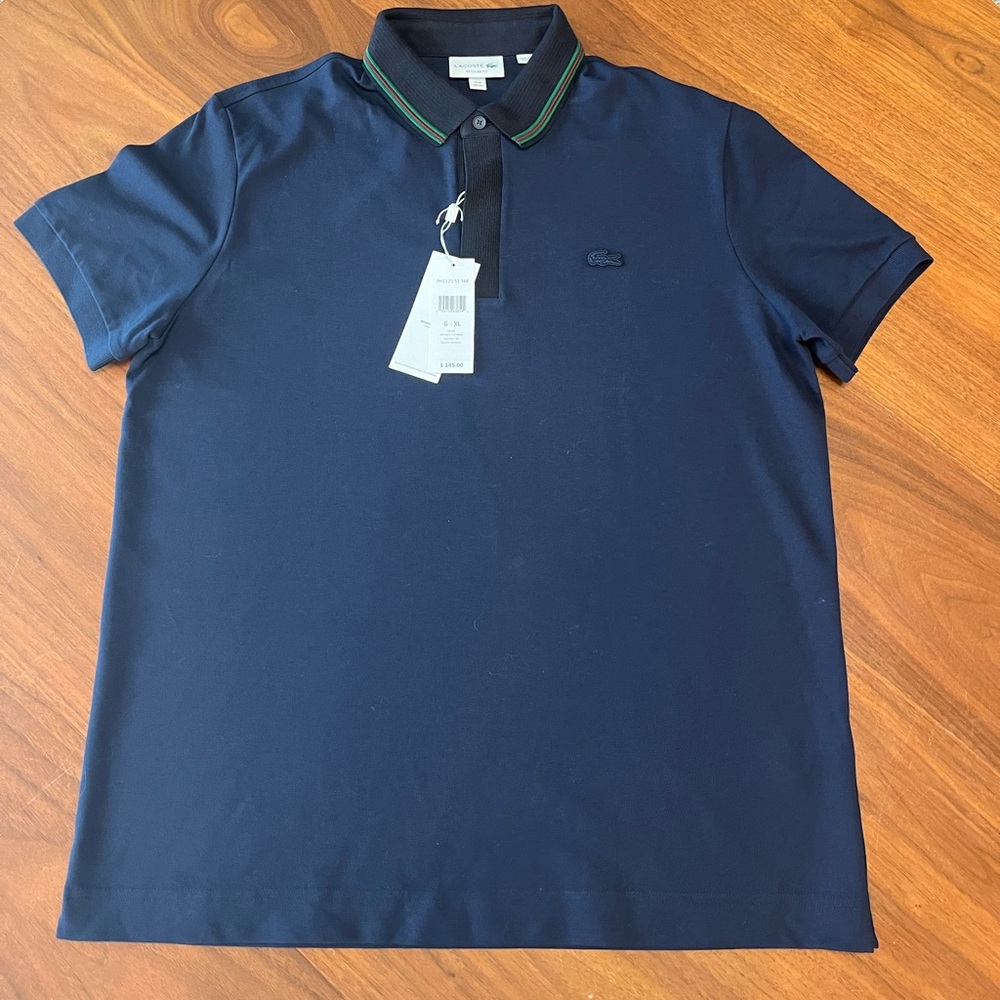 Lacoste Navy Polo Regular Fit Size XL